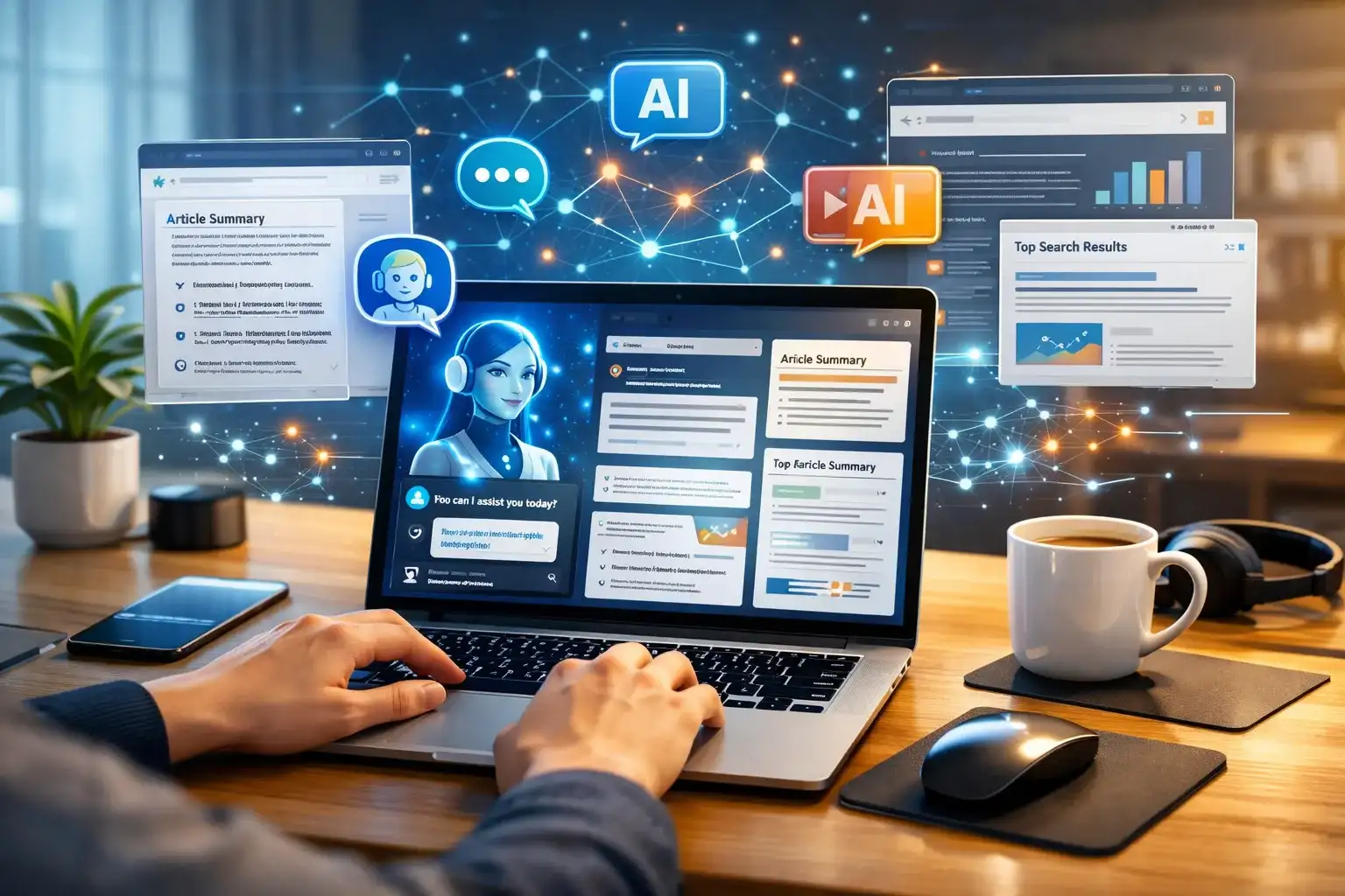 AI browser assistants helping users browse the internet faster with AI chat, webpage summaries, and smart browsing tools in 2026