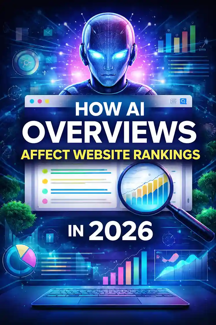 AI overviews SEO 2026 showing how AI-generated search results affect website rankings and organic traffic