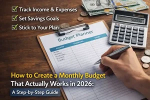 How to create a monthly budget that actually works in 2026 with budget planner, calculator, and expense tracking