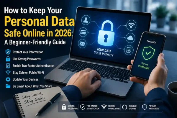 How to keep your personal data safe online in 2026 with cybersecurity tips like strong passwords and two-factor authentication