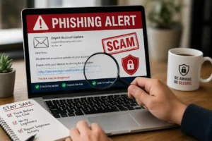 spot phishing emails and scam links