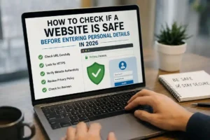 check if a website is safe before entering personal details