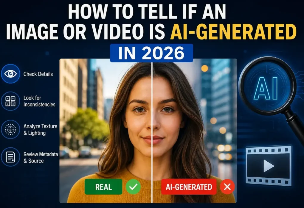 tell if an image or video is AI-generated in 2026