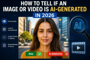 tell if an image or video is AI-generated in 2026
