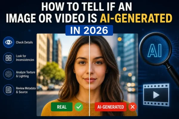tell if an image or video is AI-generated in 2026